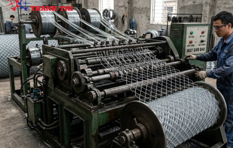Giải pháp cung cấp máy đan lưới tự động cho nhà máy sản xuất lưới thép
